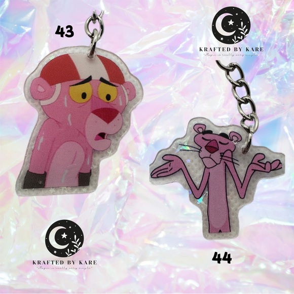 Cute Pink Cat KBK Keychains - Picture 9 of 9